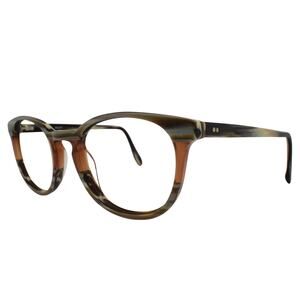 Badgley Mischka Pierce Brown Horn 49-20-140mm Eyeglasses FRAMES ONLY - GOOD